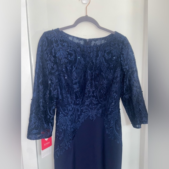 NWT JJ’s House Formal Dress - Mother of the Bride Dress - Navy Blue Evening gown - Picture 4 of 6